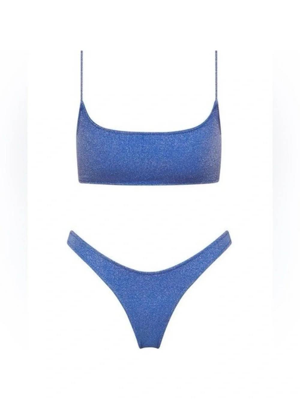 triangl swimwear Blue Shimmer Bikini Set